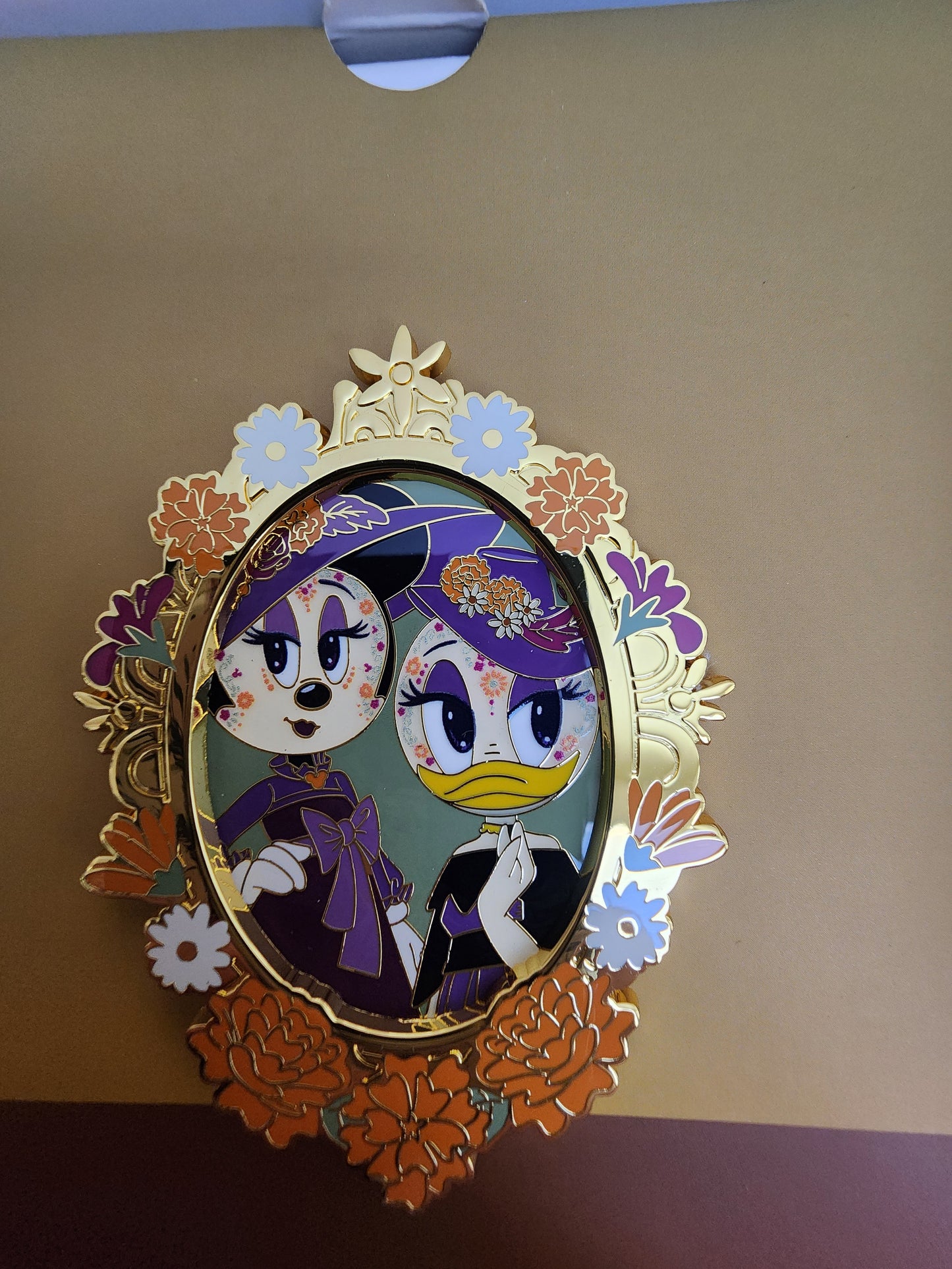 Loungefly Disney Minnie and Daisy Day of the Dead Limited Edition Glow in the Dark Pin