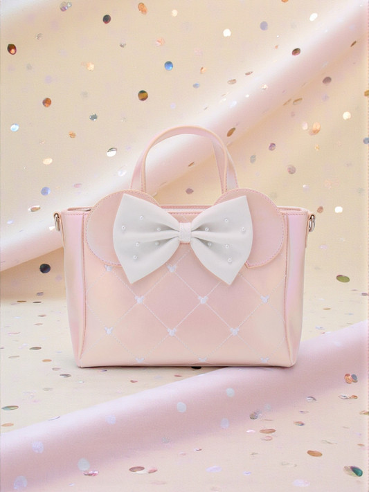 Loungefly Disney Minnie Mouse Pearlescent Pink Mini Handbag