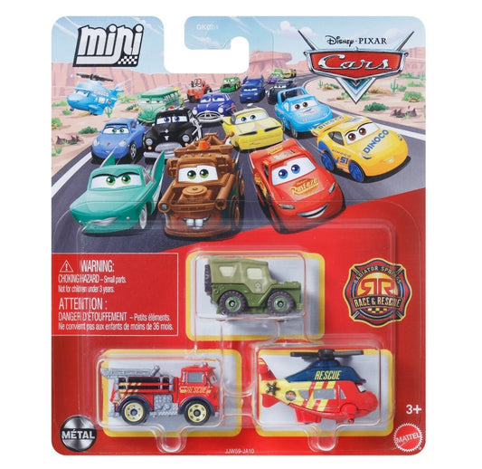 Disney Pixar Cars Mini Racers 3-Pack for 2026