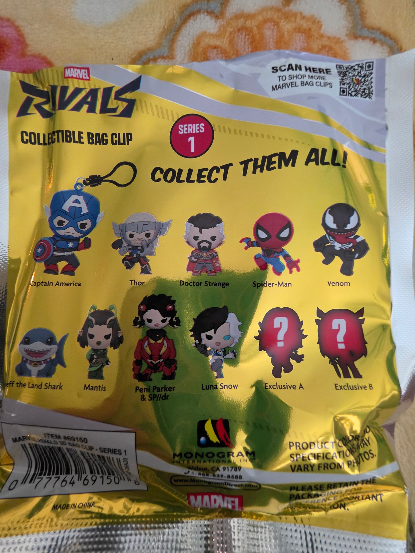 Marvel Rivals 3D Mystery Bag Clips