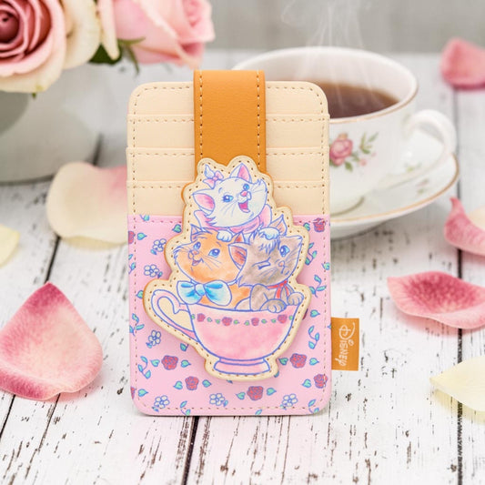 Loungefly Disney Aristocats Marie, Toulouse and Berlioz Teacup Card Holder