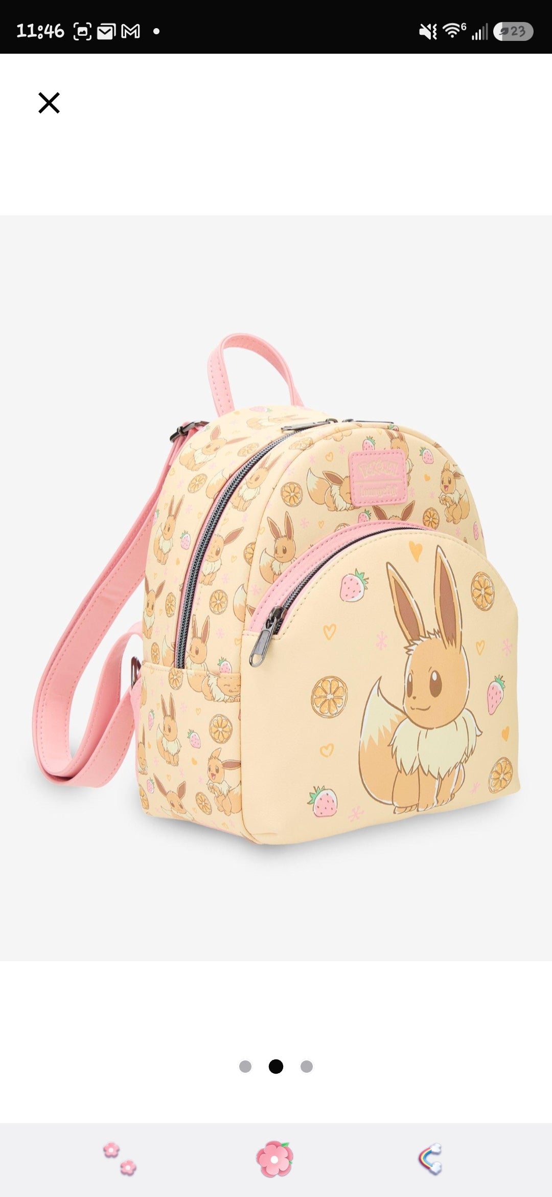 Loungefly Pokémon Eevee Fruit Pastel Backpack