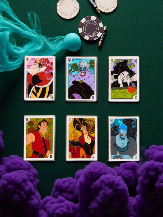 Loungefly Disney Villains Playing Cards Mystery Pins