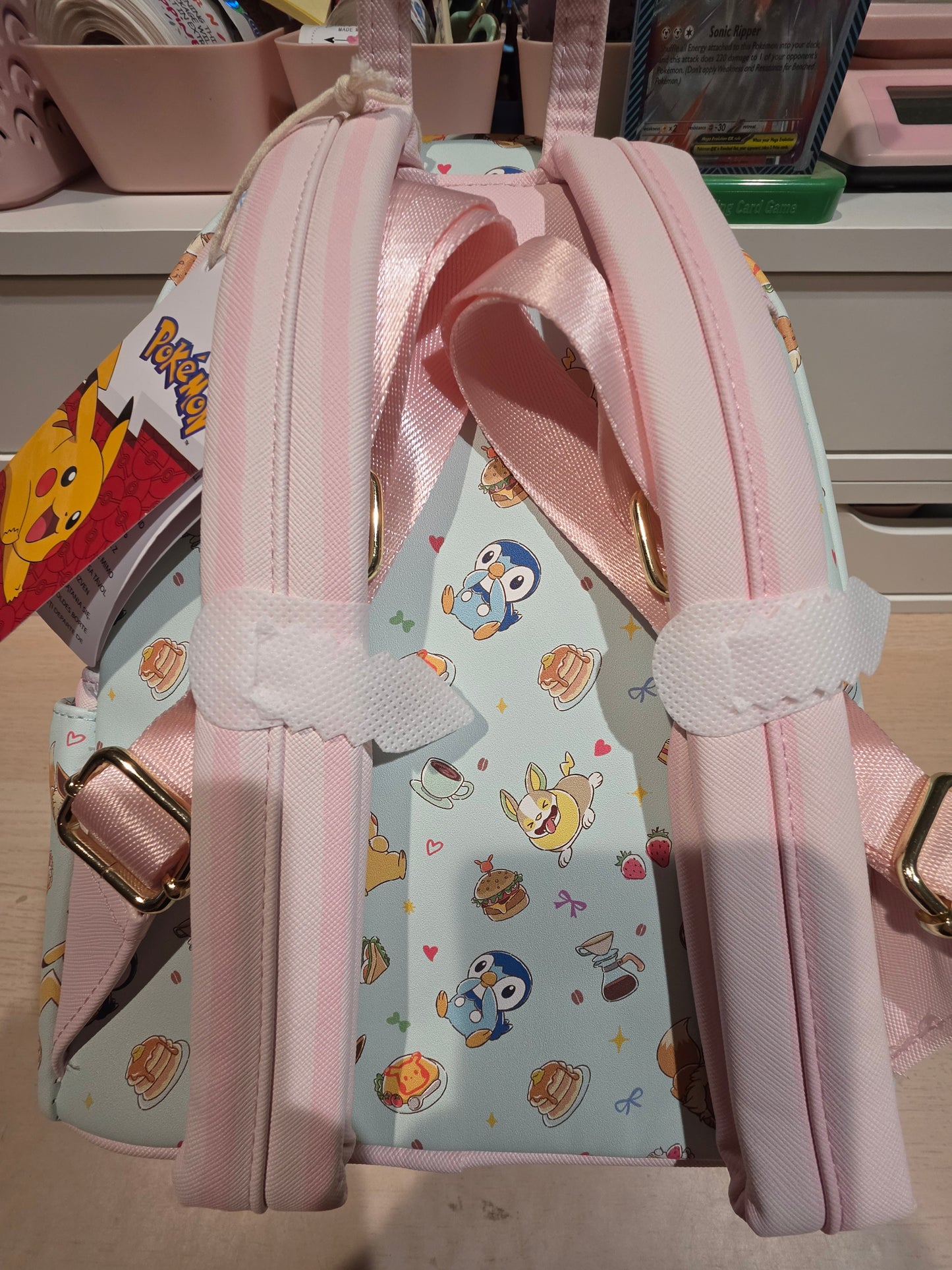 Loungefly Pokemon Cafe All Over Print Limited Edition Release Backpack