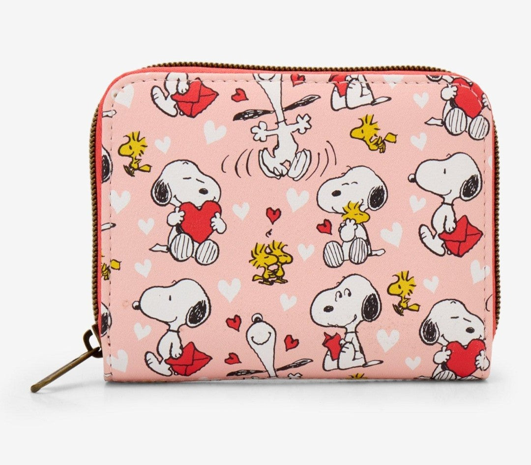Loungefly Peanuts Snoopy and Woodstock Valentine's Wallet