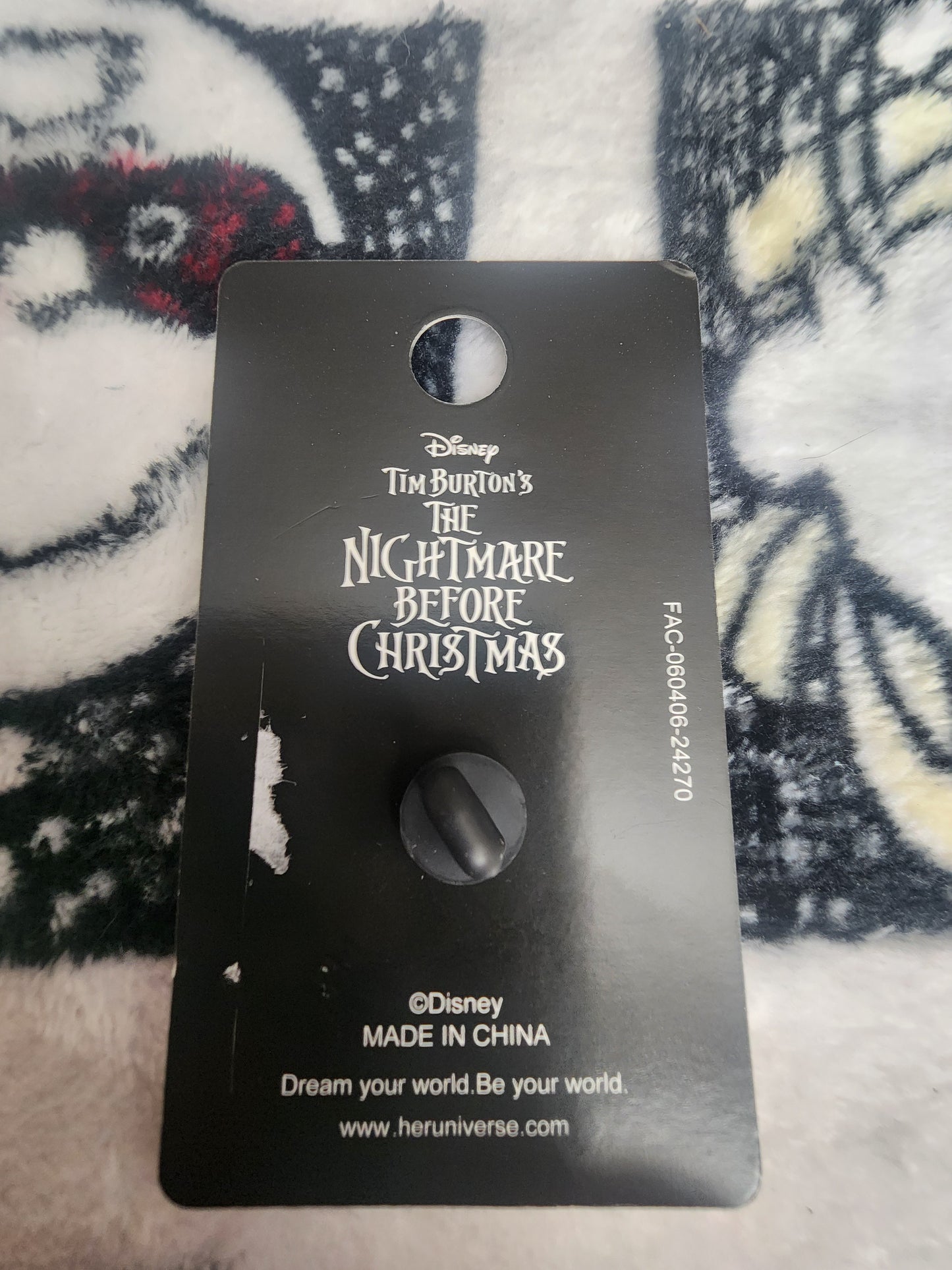 Loungefly Disney Nightmare Before Christmas Jack, Sally and Zero Halloween Pin
