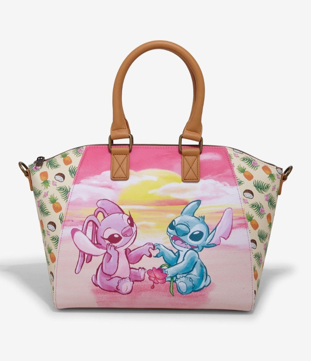 Loungefly Disney Stitch and Angel Valentine's Sunset Handbag