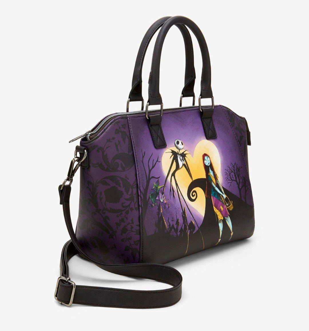 Loungefly Disney Nightmare Before Christmas Jack and Sally Valentine's Handbag