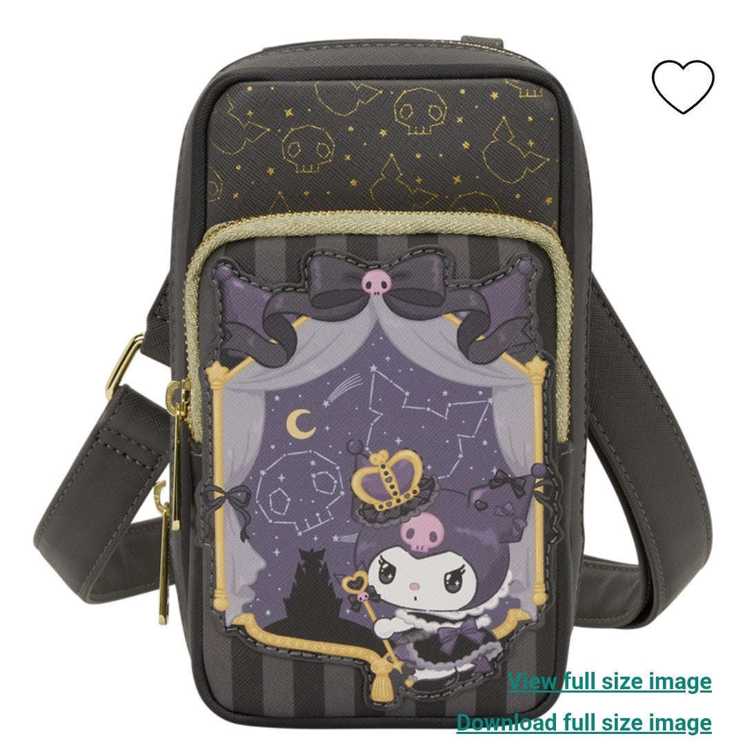 Loungefly Hello Kitty Kuromi 20th Anniversary Crossbody Bag