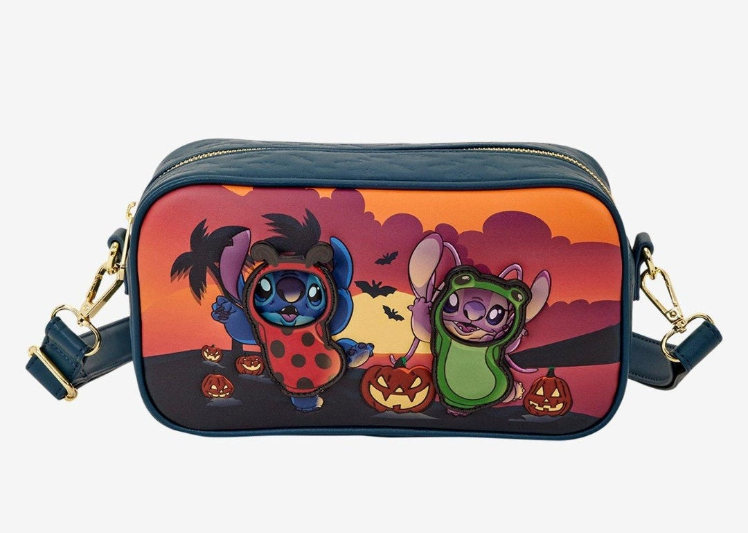 Loungefly Disney Lilo & Stitch Angel & Stitch Halloween Costumes Crossbody Bags