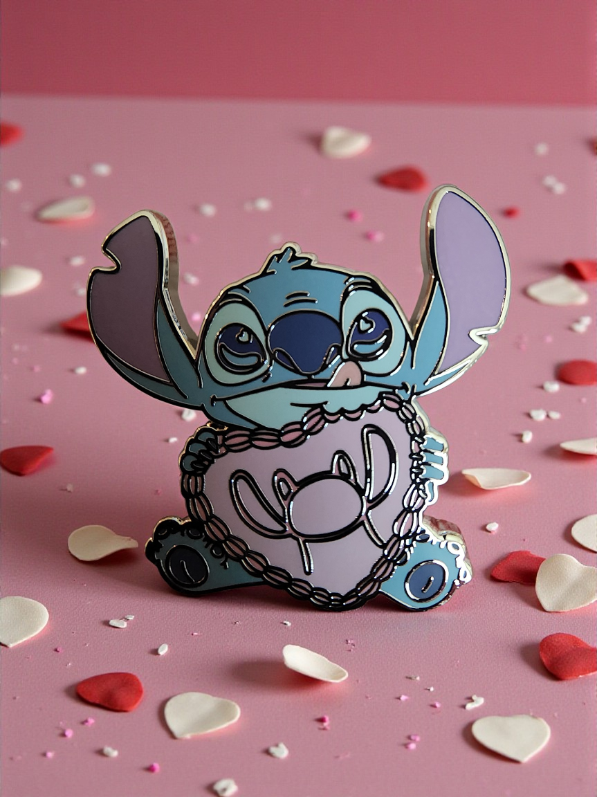 Loungefly Disney Stitch and Angel Hearts Mystery Pins