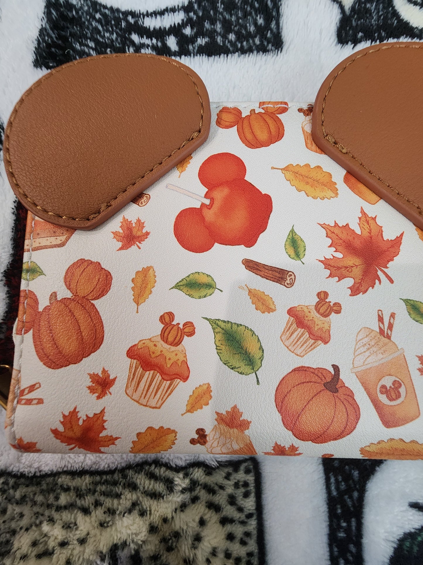 Loungefly Disney Mickey Mouse Pumpkin Spice Halloween Wallet