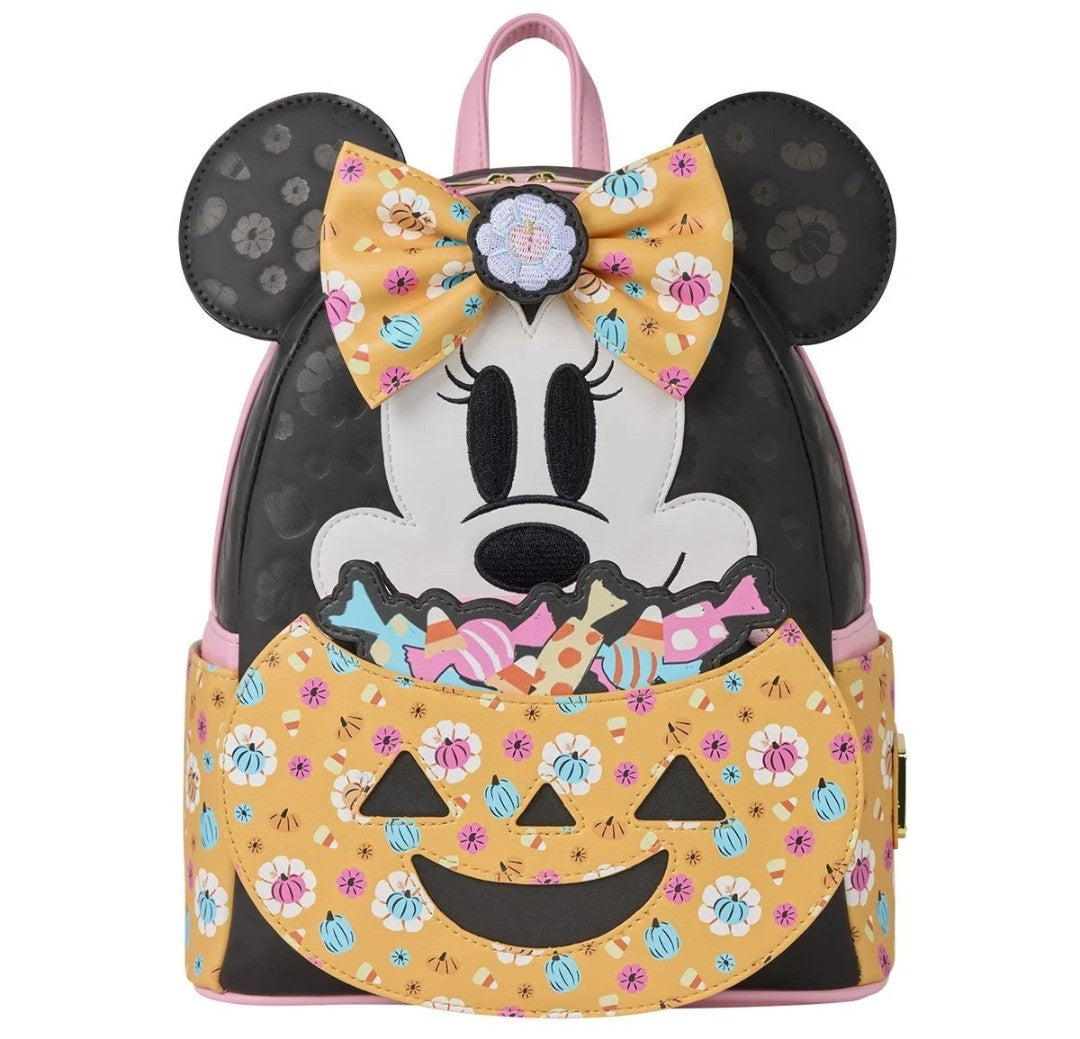 Loungefly Disney Minnie Mouse Pumpkin Halloween Backpack