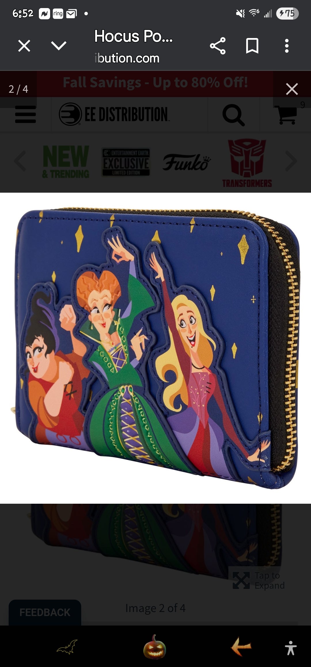 Loungefly Disney Hocus-Pocus Sanderson Sisters Wallet