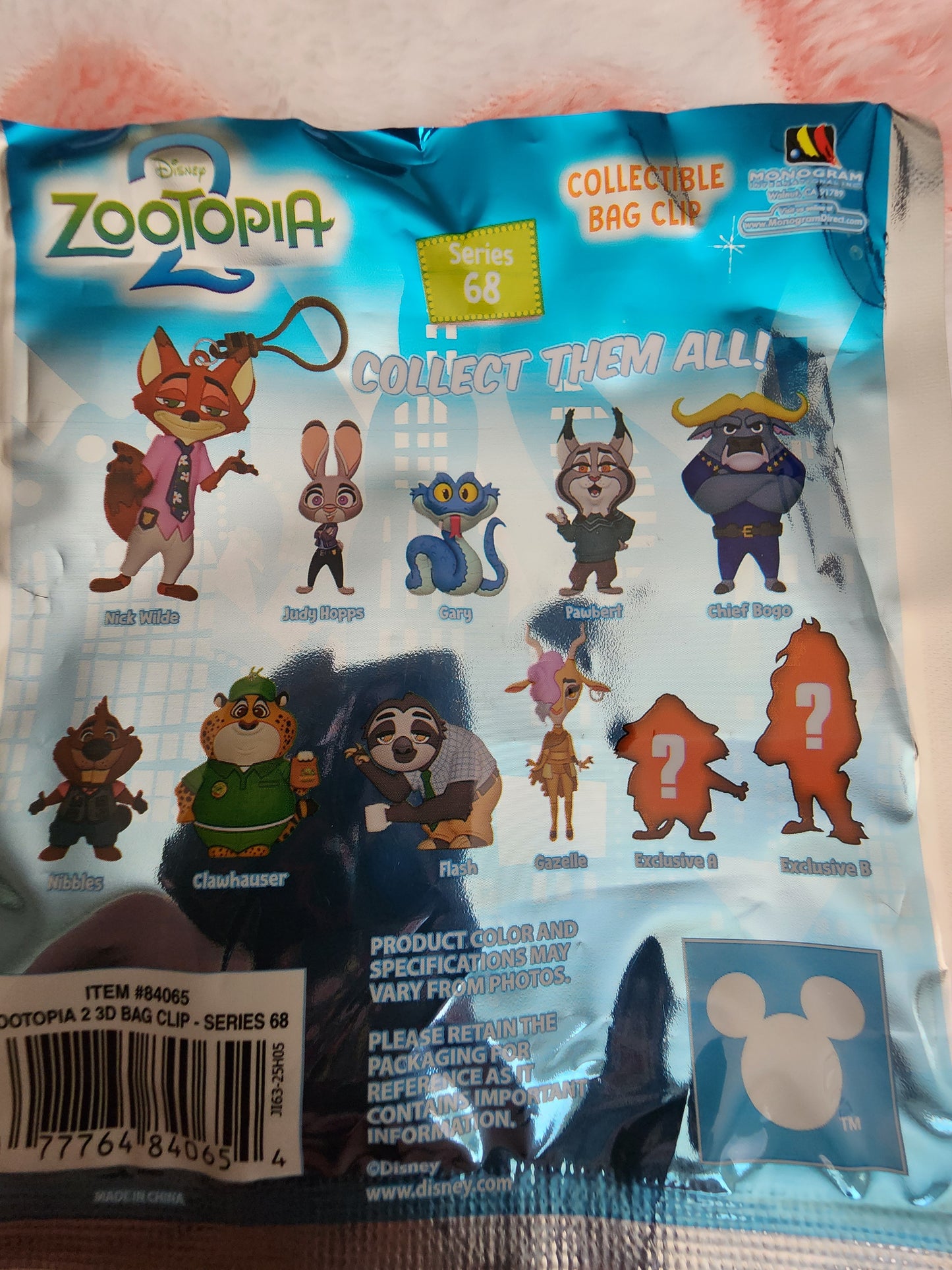 Zootopia 2 3D Foam Mystery Bag Clips