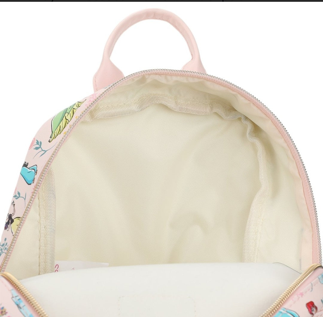 Disney Princesses All Over Print Mini-Backpack
