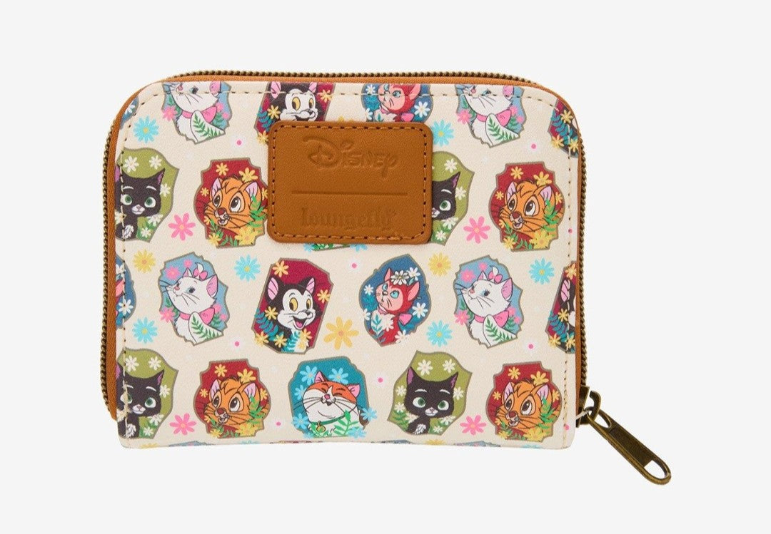 Loungefly Disney Movie Cats Floral Framed Wallet