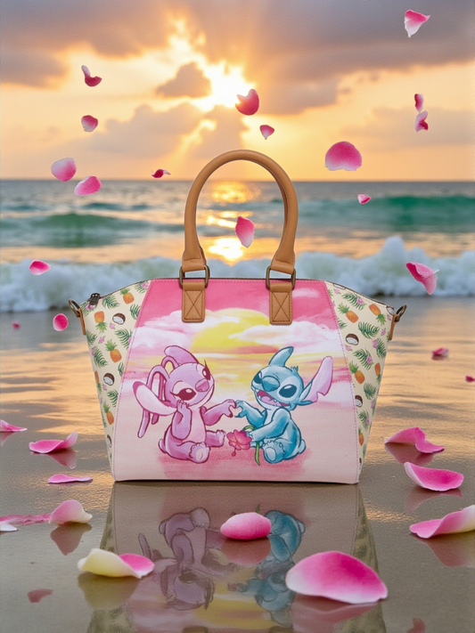 Loungefly Disney Stitch and Angel Valentine's Sunset Handbag