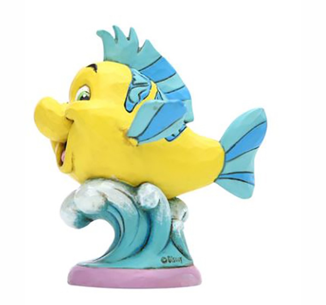 Jim Shore Disney The Little Mermaid Flounder Personality Pose Figure
