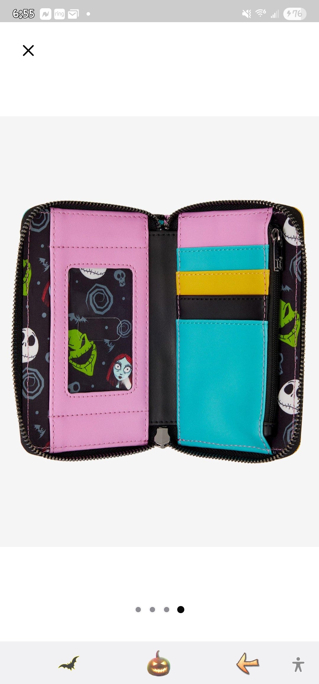 Loungefly Disney Nightmare Before Christmas Sally Dress Wallet