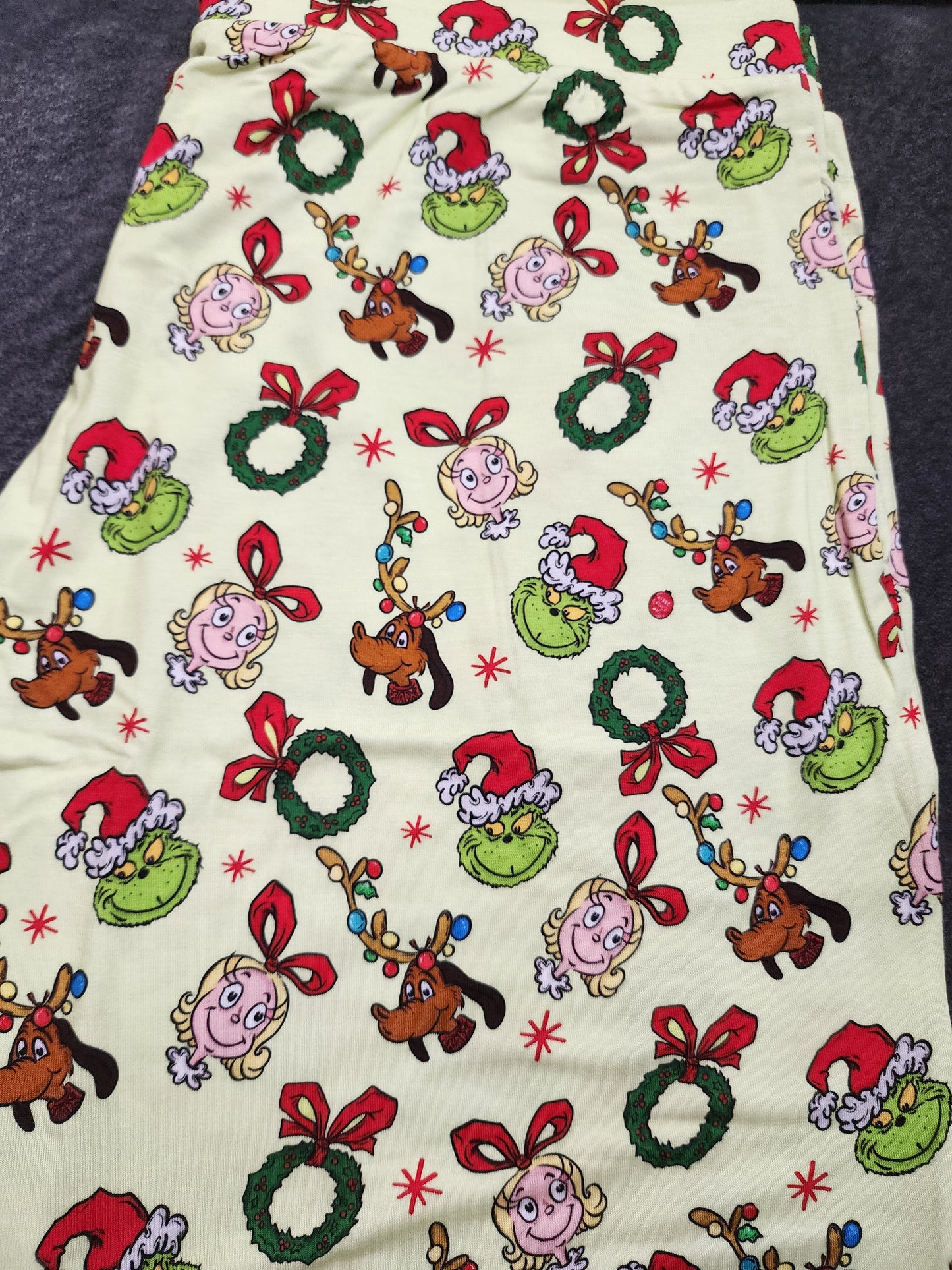 CP Dr Seuss The Grinch and Cindy Lou Who Holiday Jogger Leggings