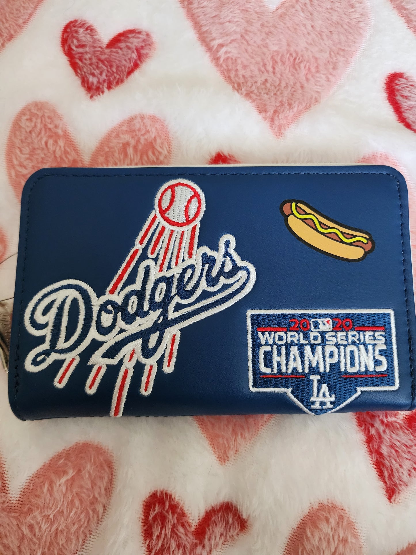 Loungefly MLB Los Angeles Dodgers Patches Zip-Around Wallet