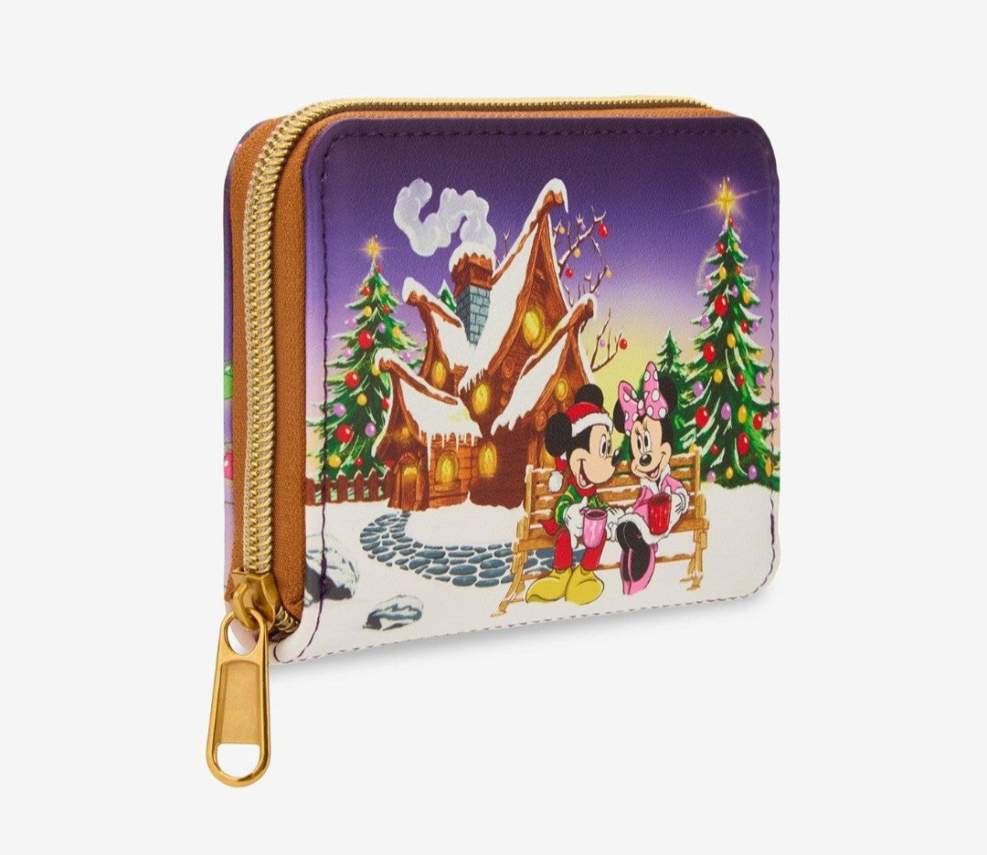 Loungefly Disney Mickey and Minnie Hot Coco Holiday Wallet