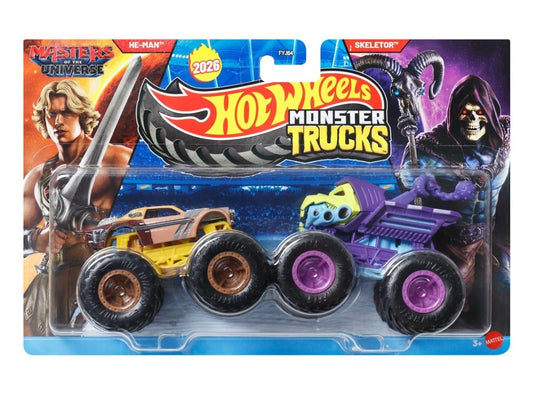 Hot Wheels Monster Trucks Demolition Doubles 1:64 Scale Vehicle 2-Pack 2026