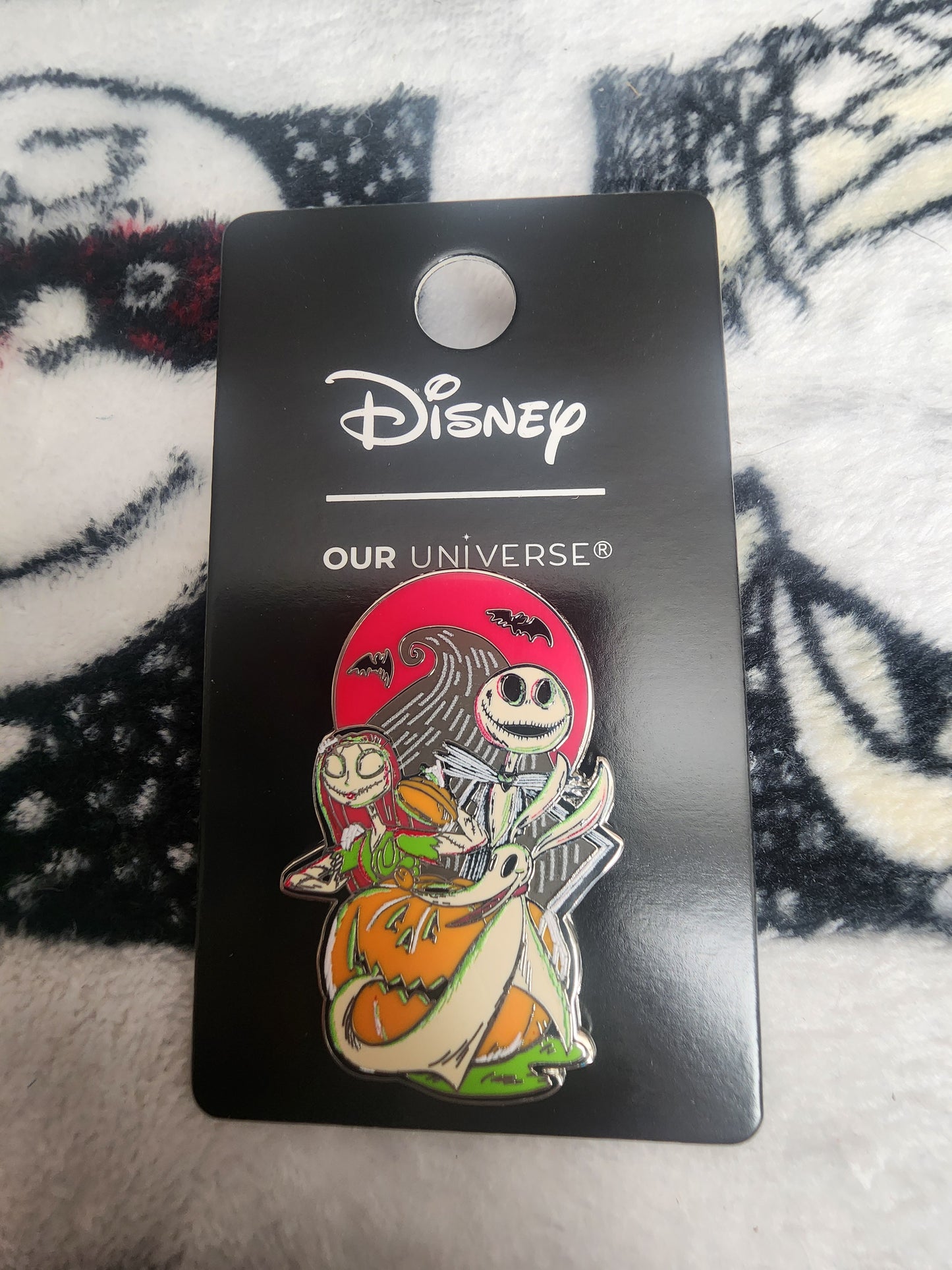 Loungefly Disney Nightmare Before Christmas Jack, Sally and Zero Halloween Pin