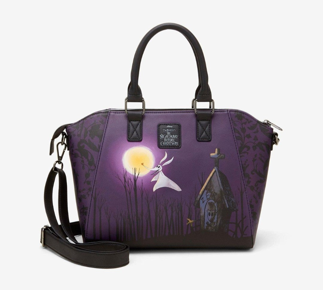 Loungefly Disney Nightmare Before Christmas Jack and Sally Valentine's Handbag