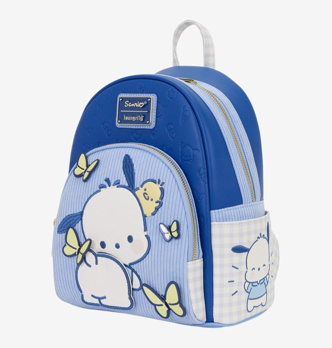 Loungefly Hello Kitty Pochacco Gingham Butterfly Backpack