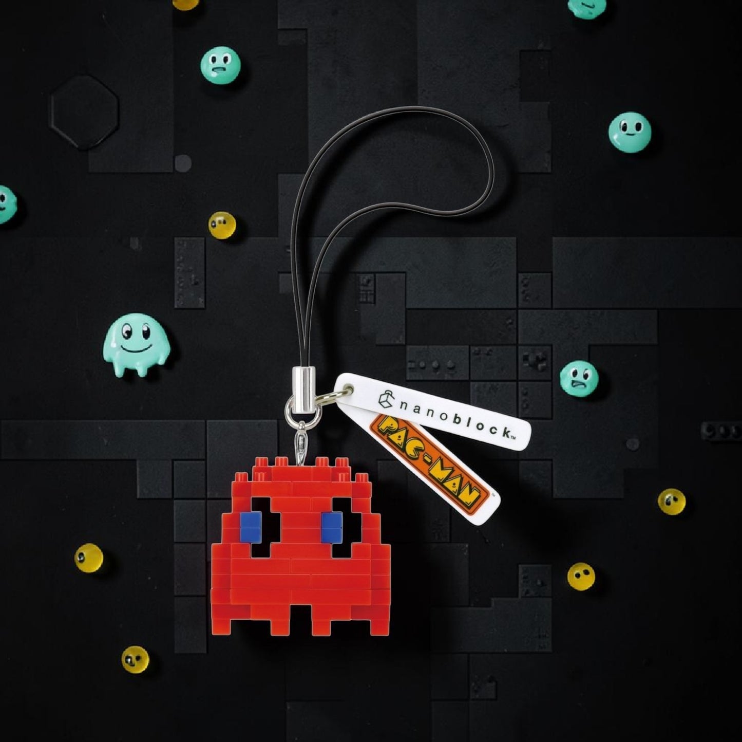 Kawada Pac-Man Nano Phone Charm/Keychain