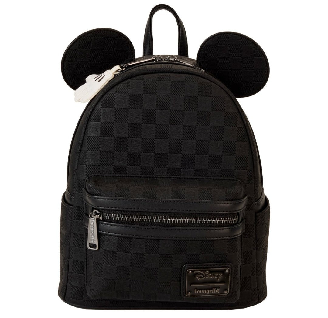 Loungefly Disney Mickey Ear Checkerboard Backpack