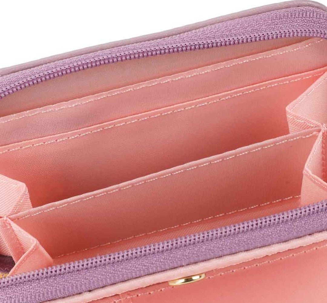 Disney Stitch and Angel Mini Zip Around Wallet