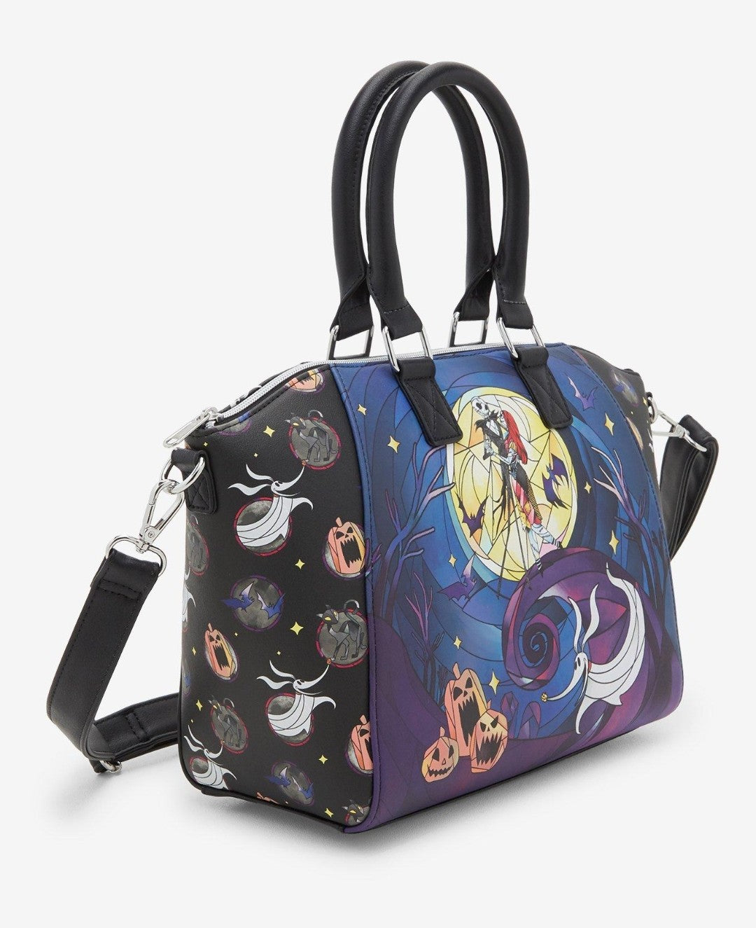 Loungefly Disney Nightmare Before Christmas Stained Glass Halloween Handbag