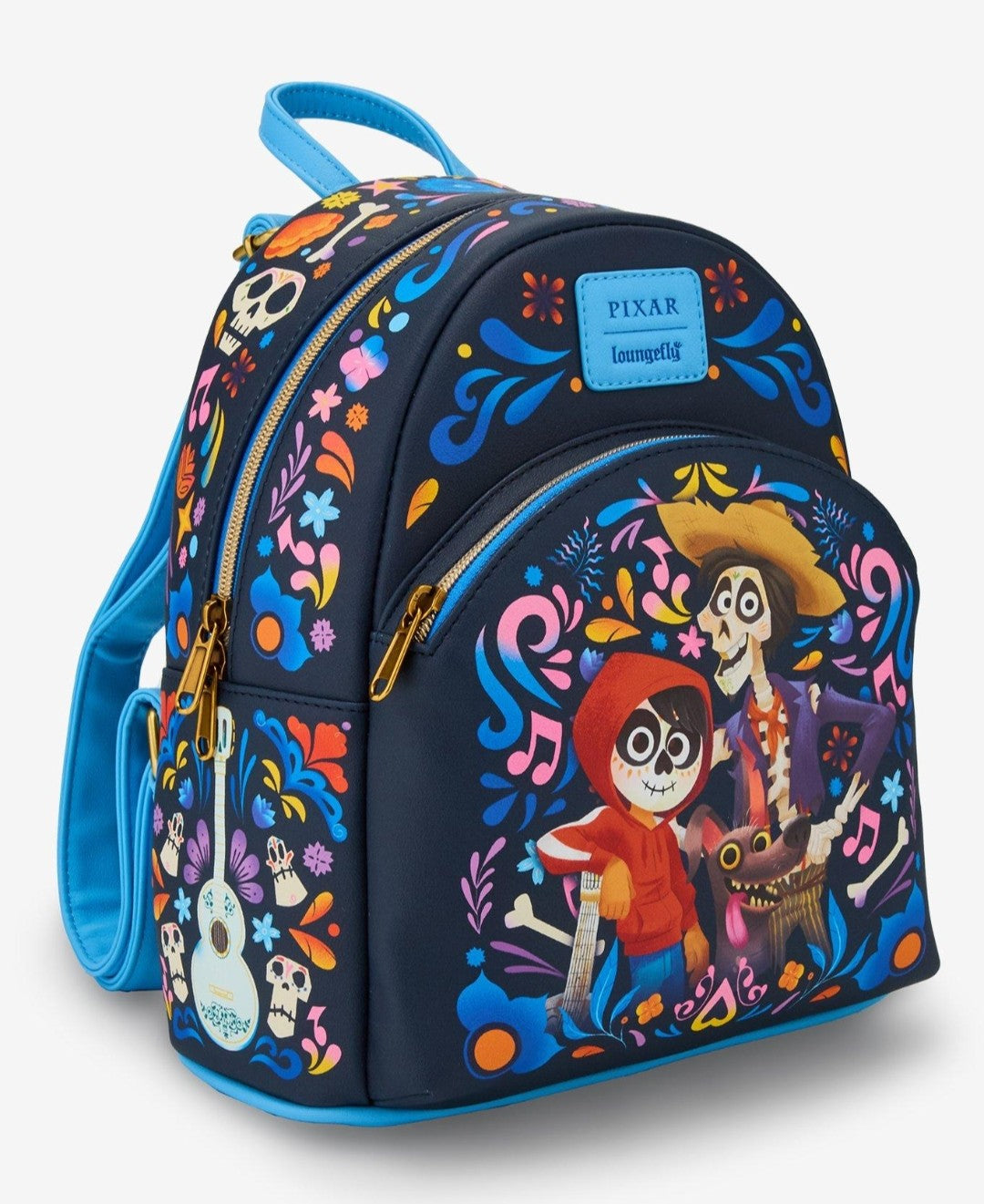 Loungefly Disney Pixar Coco Hector, Miguel and Dante Backpack