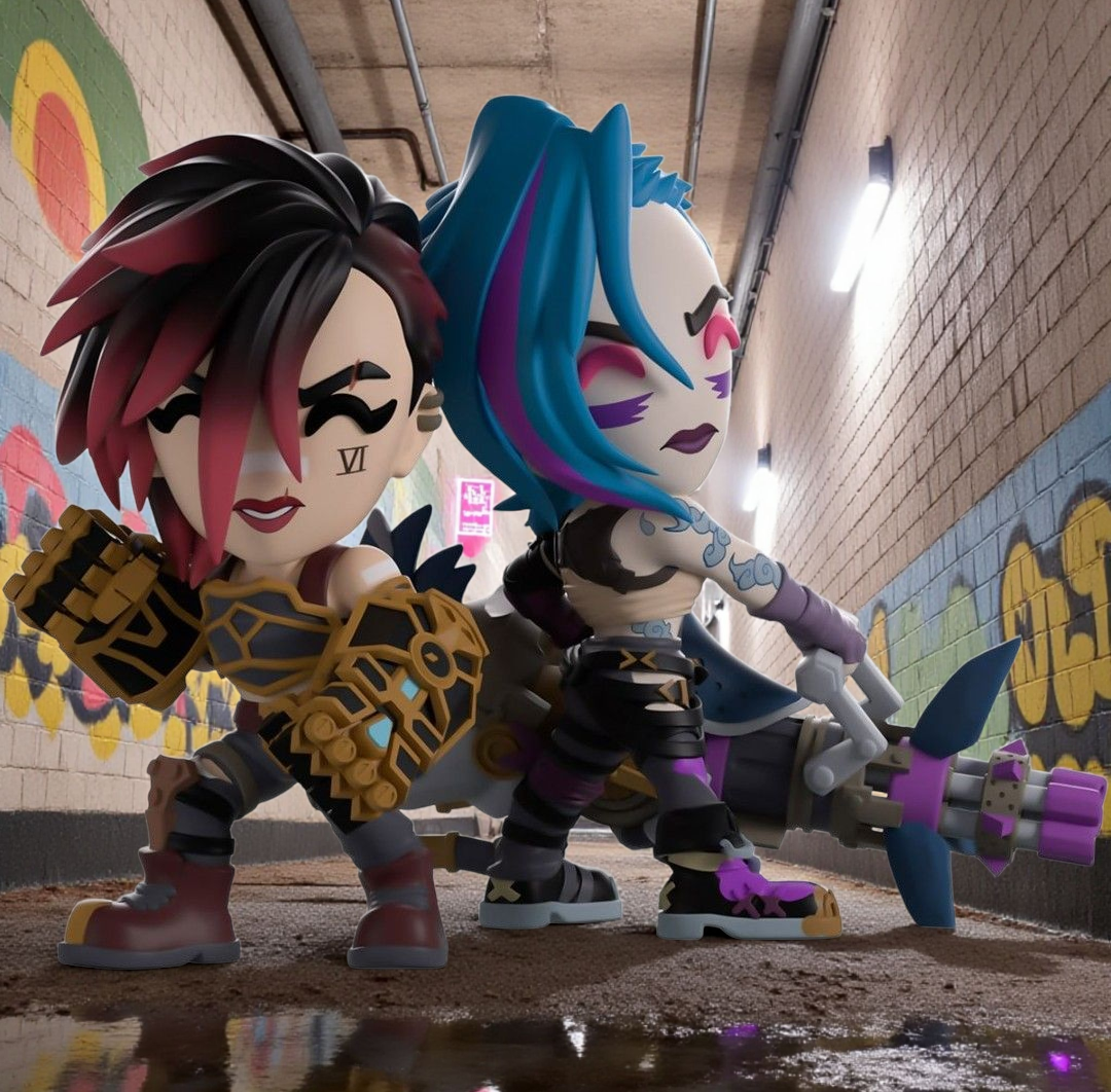 YouTooz League of Legends Vi and Jinx Figure