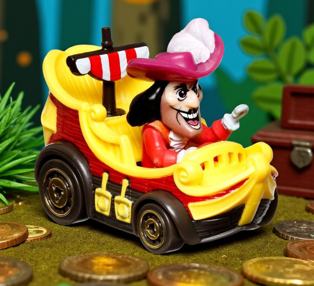 Hot Wheels Disney Captain Hook RacerVerse Car