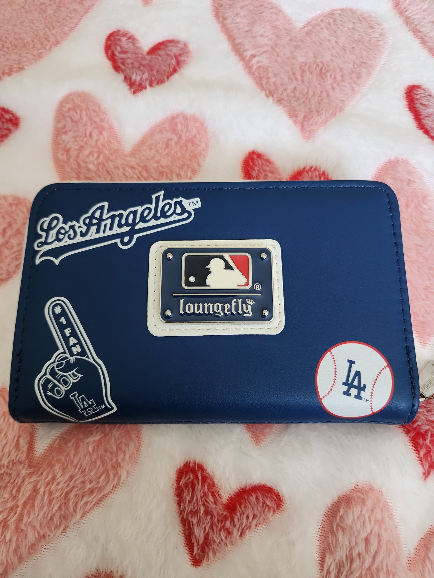 Loungefly MLB Los Angeles Dodgers Patches Zip-Around Wallet
