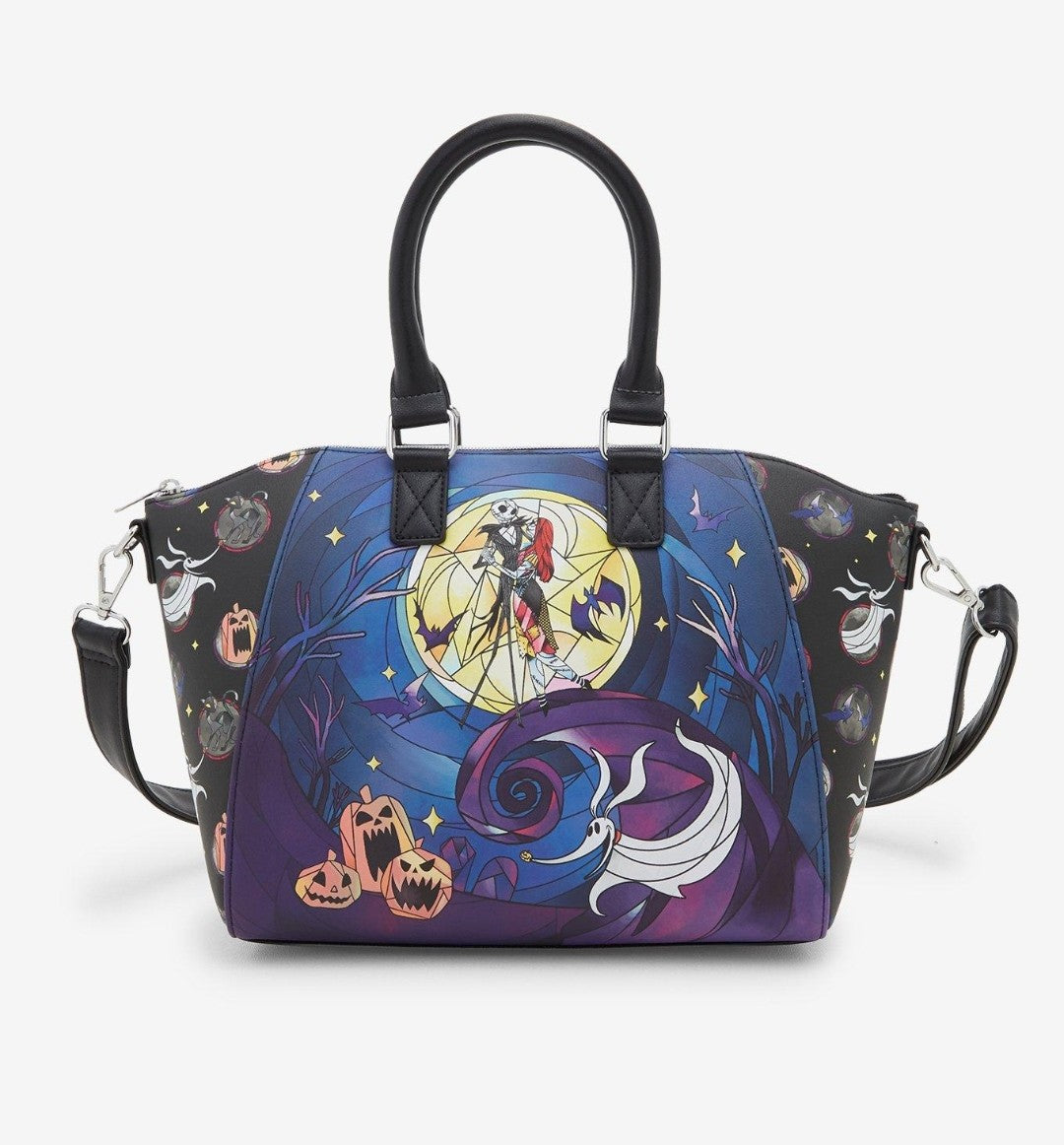 Loungefly Disney Nightmare Before Christmas Stained Glass Halloween Handbag