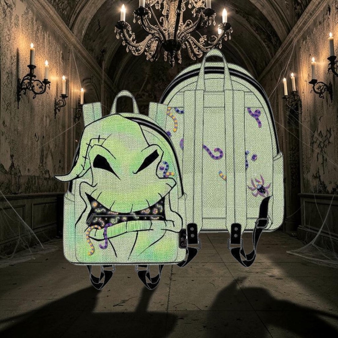 Loungefly Disney Nightmare Before Christmas Oggie Boggie Glow-in-the-Dark Backpack