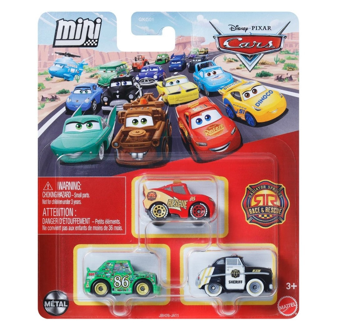 Disney Pixar Cars Mini Racers 3-Pack for 2026
