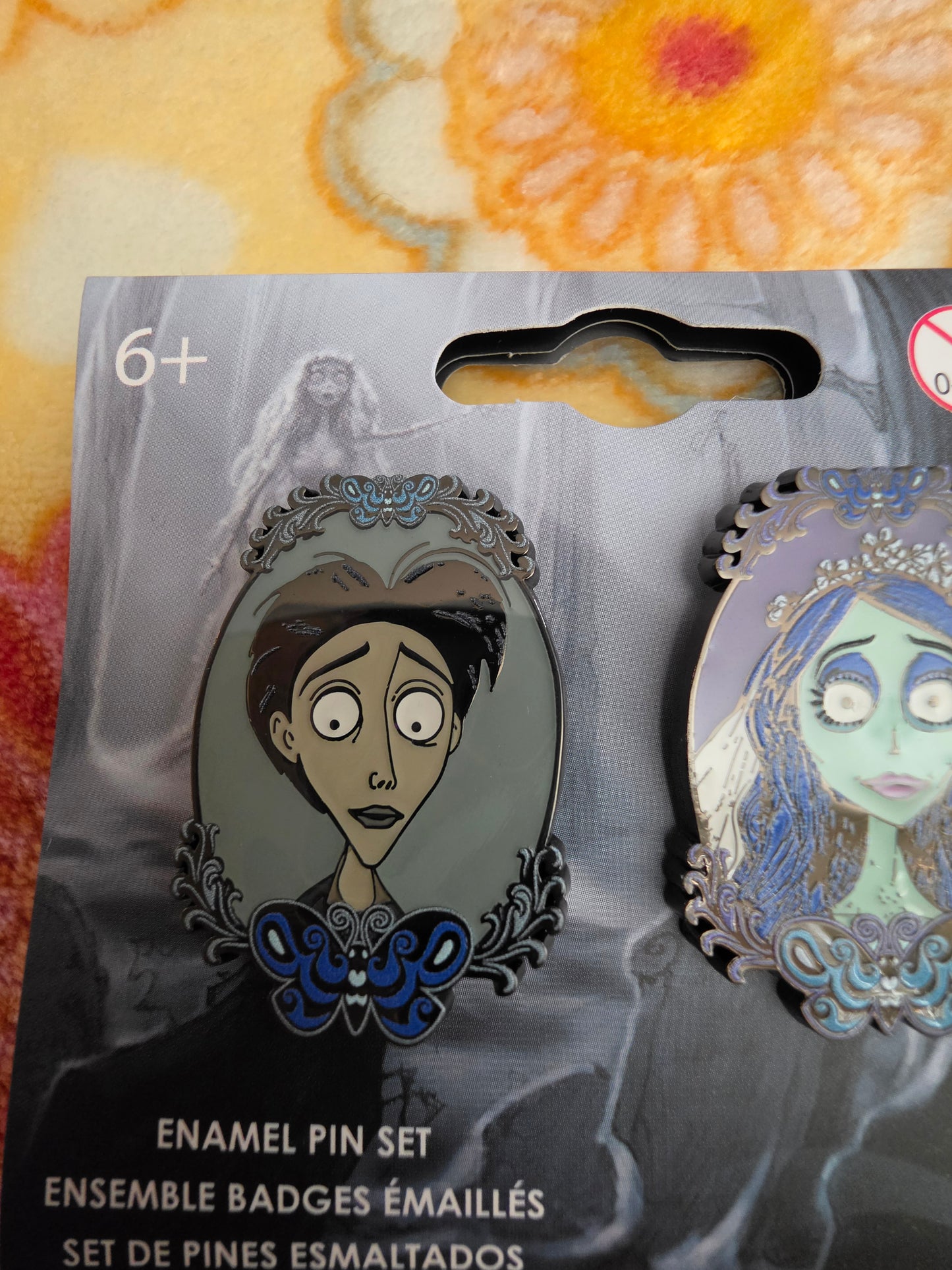 Corpse Bride Emily and Victor Pin Set