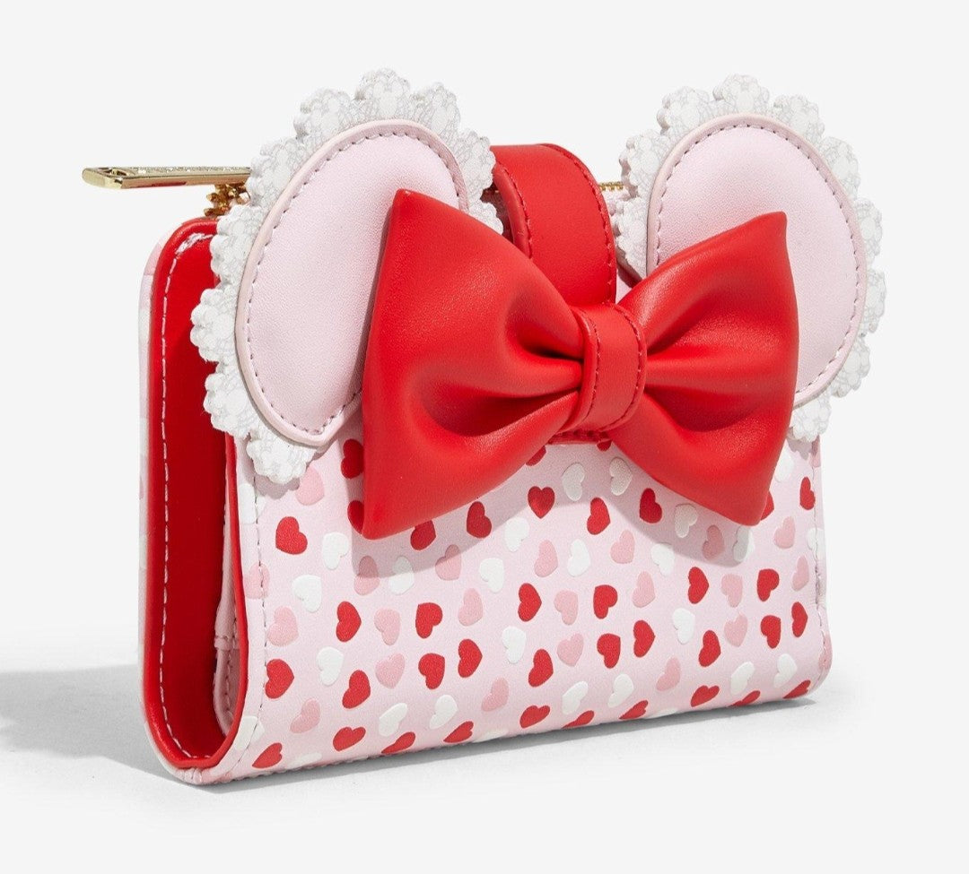 Loungefly Disney Minnie & Mickey Valentine's Ears Wallet