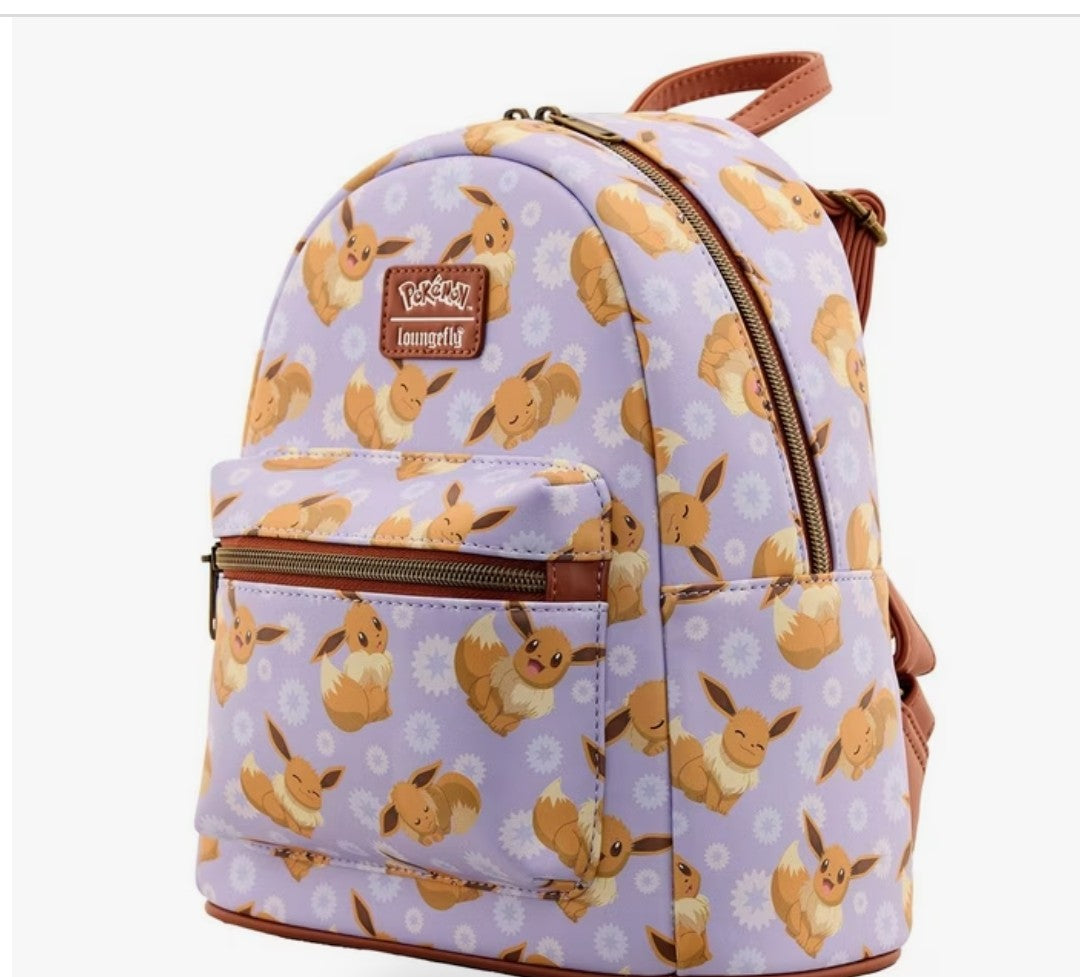 Loungefly Pokemon Eevee Purple Backpack
