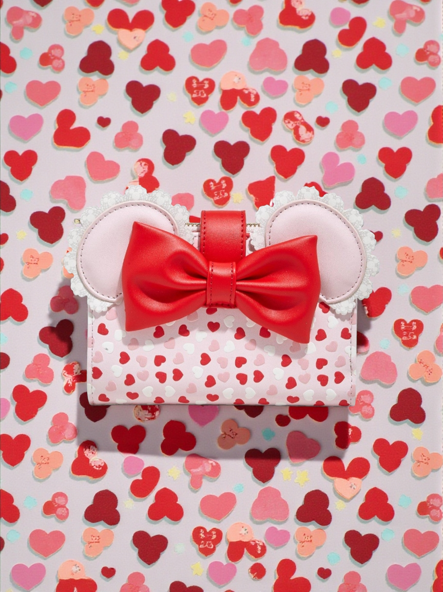 Loungefly Disney Minnie & Mickey Valentine's Ears Wallet