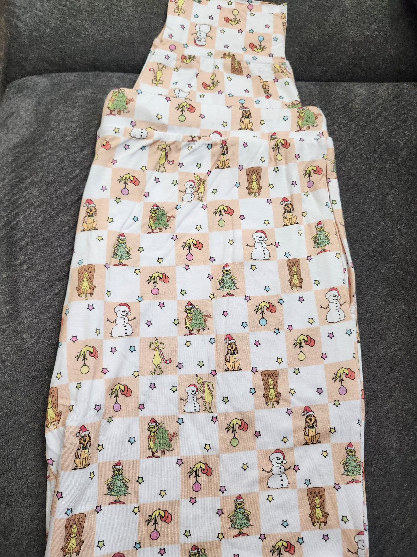 CP Dr. Seuss The Grinch Checked Jogger Leggings