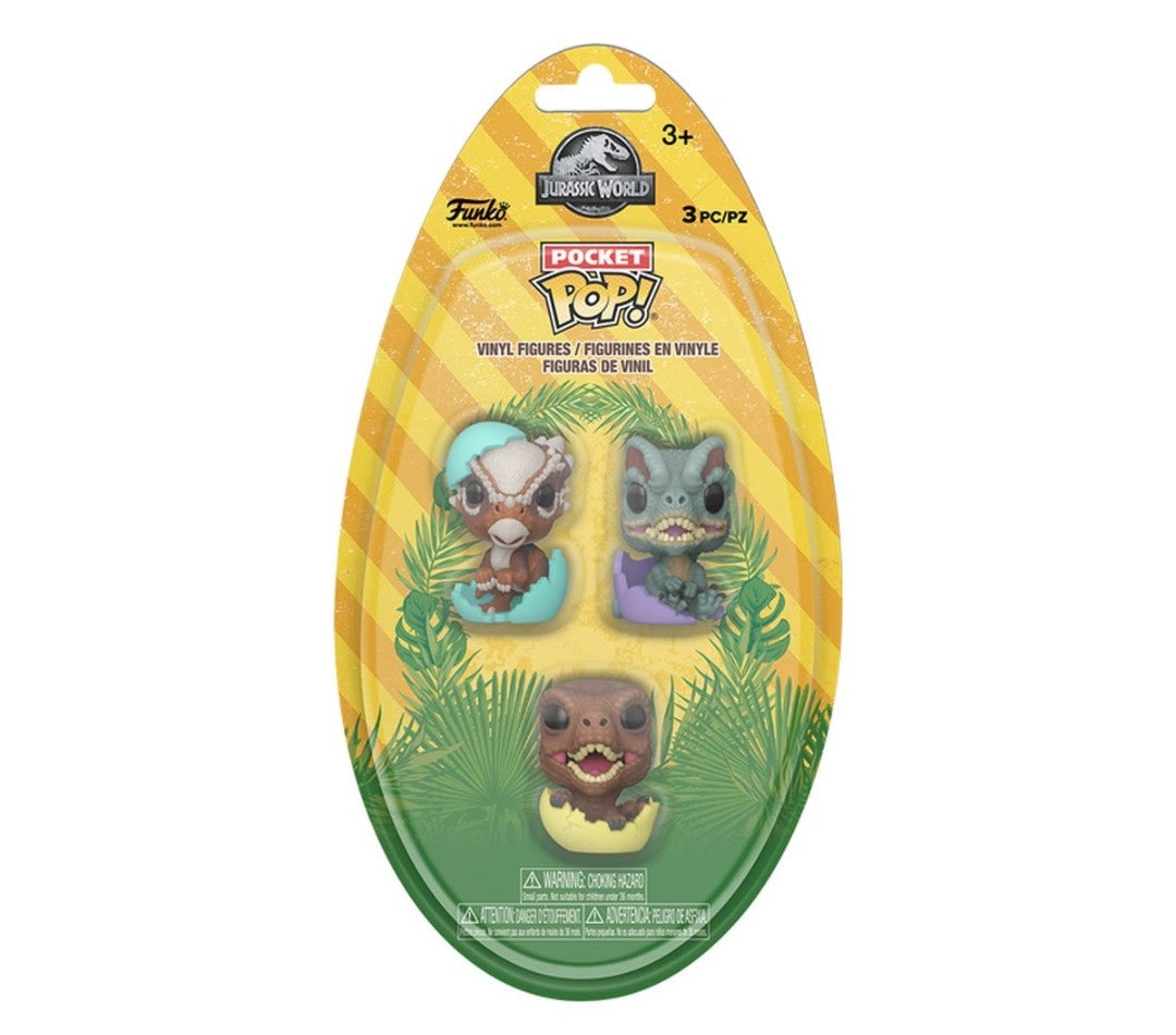 Funko Pocket Pop Jurassic Park Spring Dinos 3 Pack Pocket Pop Figures