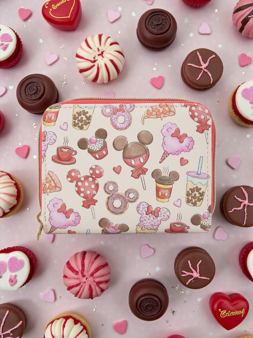 Loungefly Mickey and Minnie Disney Park Sweet Treats Wallet