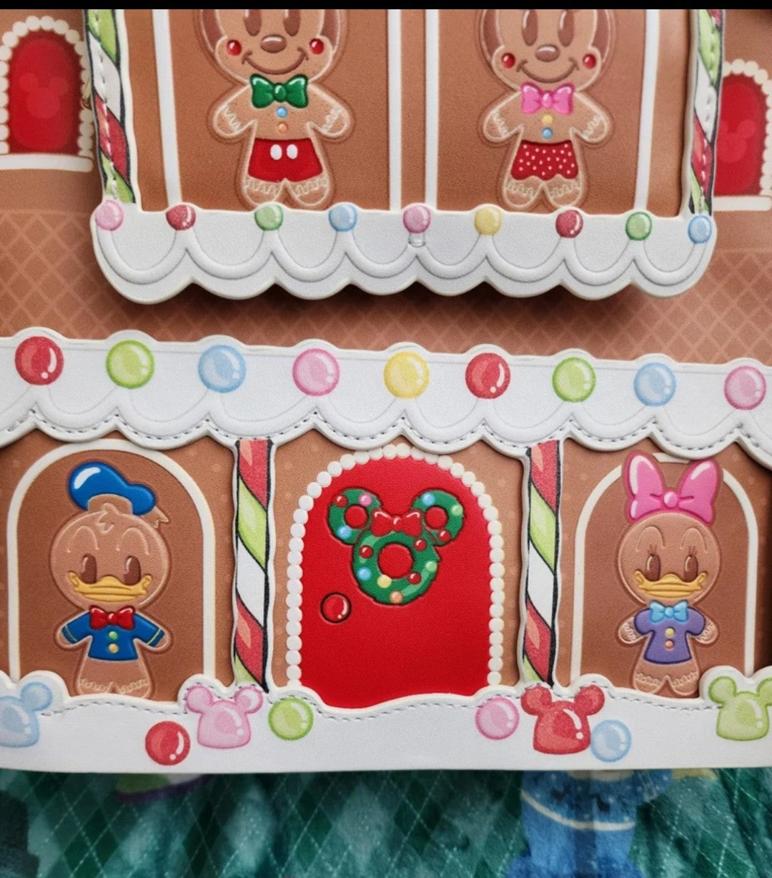 Loungefly Disney Mickey and Friends Gingerbread House Holiday Backpack